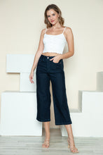 Load image into Gallery viewer, Judy Blue Side Seam Braid Detail Crop Wide Leg Blue Wash Denim Jeans