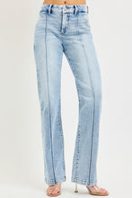Load image into Gallery viewer, RISEN Tummy Control High Rise Straight Pin Tuck Jeans