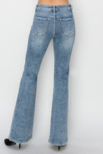 Load image into Gallery viewer, RISEN Mid Rise Blue Wash Denim Bootcut Jeans