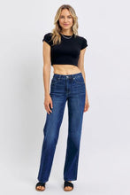 Load image into Gallery viewer, Judy Blue Tummy Control Straight Leg Dark Blue Denim Jeans