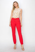 Load image into Gallery viewer, RISEN Red Denim Relaxed Jogger Jeans