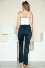 Cargar imagen en el visor de la galería, Judy Blue Button Fly Hem Destroy Blue Denim Straight Leg Jeans