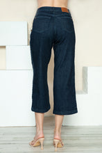 Load image into Gallery viewer, Judy Blue Side Seam Braid Detail Crop Wide Leg Blue Wash Denim Jeans