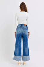 Load image into Gallery viewer, Judy Blue Distressed High Waist Wide Leg Blue Denim Jeans