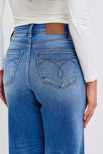 Load image into Gallery viewer, Judy Blue Distressed High Waist Wide Leg Blue Denim Jeans