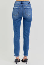 Cargar imagen en el visor de la galería, RISEN High Rise Ankle Skinny Knee Distressed Blue Denim Jeans