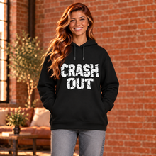 Load image into Gallery viewer, Keeping It Together Is Cancelled CRASH OUT Women's Organic Cotton Blend Side Pocket Hoodie Sweatshirt