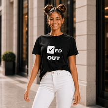 Load image into Gallery viewer, Body Here Mind Elsewhere Checked out T-Shirt