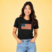 Carregar imagem no visualizador da galeria, American Flag Organic Cotton T Shirt