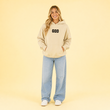 Carregar imagem no visualizador da galeria, Embroidered GOD Cross Hoodie