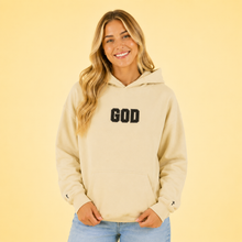 Carregar imagem no visualizador da galeria, Embroidered GOD Cross Hoodie