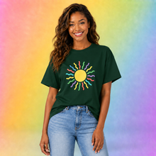 Load image into Gallery viewer, Enchanted Rainbow Sun T-Shirt