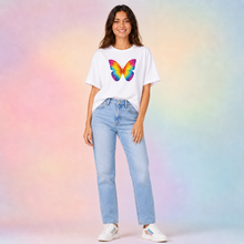 Load image into Gallery viewer, Rainbow Butterfly T-shirt