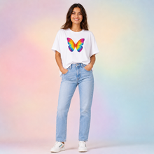 Load image into Gallery viewer, Rainbow Butterfly T-shirt