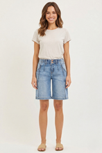 Load image into Gallery viewer, RISEN 2-Button Slouchy Bermuda Shorts with Pockets