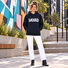 Ladda upp bild till gallerivisning, The Art Of Agreeing Without Elaborating WORD Women's Organic Cotton Blend Side Pocket Hoodie Sweatshirt