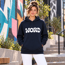 Ladda upp bild till gallerivisning, The Art Of Agreeing Without Elaborating WORD Women's Organic Cotton Blend Side Pocket Hoodie Sweatshirt
