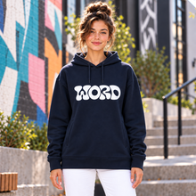 Ladda upp bild till gallerivisning, The Art Of Agreeing Without Elaborating WORD Women's Organic Cotton Blend Side Pocket Hoodie Sweatshirt
