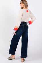 Cargar imagen en el visor de la galería, SAGE + FIG Blue Washed Denim Relaxed Fit Wide Leg Jeans