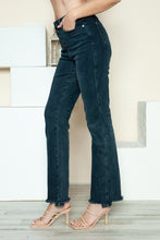 Cargar imagen en el visor de la galería, Judy Blue Button Fly Hem Destroy Blue Denim Straight Leg Jeans