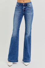 Load image into Gallery viewer, RISEN Low Rise Flared Leg Blue Denim Jeans