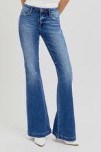 Load image into Gallery viewer, RISEN Low Rise Flared Leg Blue Denim Jeans
