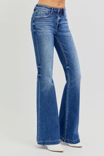Load image into Gallery viewer, RISEN Low Rise Flared Leg Blue Denim Jeans