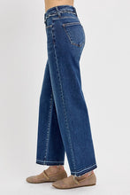 Load image into Gallery viewer, RISEN Tummy Control Dark Blue Washed Bootcut Jeans