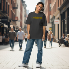 Load image into Gallery viewer, Golden Carded Cotton Oversized Faded T-Shirt