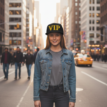Carica l'immagine nel visualizzatore di Gallery, VIP Embroidered Flat Bill Cap