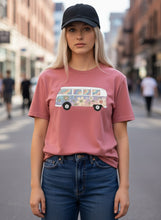 Load image into Gallery viewer, Psychedelic VW Bus Garment Dyed Heavyweight Cotton T-Shirt