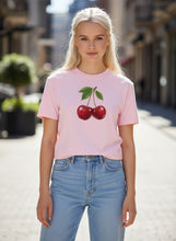 Load image into Gallery viewer, Crimson Cherrie Cotton T-Shirt