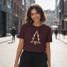 Load image into Gallery viewer, Golden Evergreen Lightweight Soft Knit T-Shirt