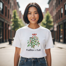 Load image into Gallery viewer, Mistletoe and Chill Garment Dyed Cotton Heavyweight T-Shirt