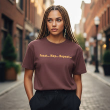 Load image into Gallery viewer, Feast Nap Repeat Oversized T-Shirt