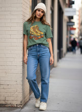 Load image into Gallery viewer, Roller Skates Garment Dyed heavyweight Cotton T-Shirt