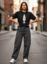 Load image into Gallery viewer, Peace Lava Lamp Garment Dyed Heavyweight Cotton T-Shirt