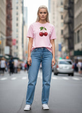 Load image into Gallery viewer, Crimson Cherrie Cotton T-Shirt