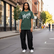 Load image into Gallery viewer, Merry Organic Ribbed Neck T-Shirt