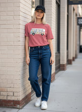 Load image into Gallery viewer, Psychedelic VW Bus Garment Dyed Heavyweight Cotton T-Shirt