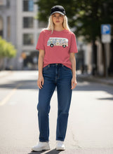 Load image into Gallery viewer, Psychedelic VW Bus Garment Dyed Heavyweight Cotton T-Shirt