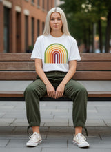 Load image into Gallery viewer, Retro Rainbow Garment Dyed Heavyweight Cotton T-Shirt