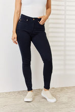 Load image into Gallery viewer, Judy Blue Clara Garment Dyed Tummy Control Blue Denim Skinny Jeans