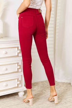 Load image into Gallery viewer, Judy Blue Ruby High Waisted Tummy Control Red Denim Skinny Jeans