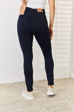 Load image into Gallery viewer, Judy Blue Clara Garment Dyed Tummy Control Blue Denim Skinny Jeans
