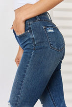 Load image into Gallery viewer, Judy Blue Remy High Waisted Distressed Blue Denim Skinny Jeans