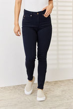 Load image into Gallery viewer, Judy Blue Clara Garment Dyed Tummy Control Blue Denim Skinny Jeans