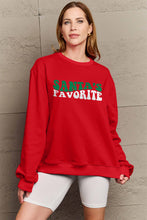 Ladda upp bild till gallerivisning, Simply Love SANTA&#39;S FAVORITE Graphic Sweatshirt
