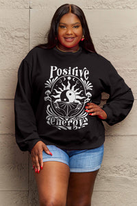 Simply Love POSITIVE ENERGY Graphic Sweatshirt