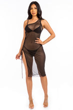 Cargar imagen en el visor de la galería, Mermaid Swimwear Sexy Sheer Strappy Cover Up Dress
